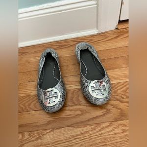 Tory Burch Snake Scale Flats